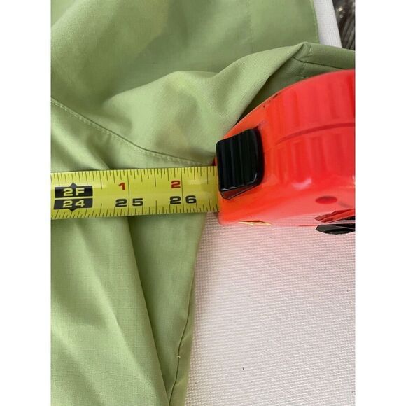 Foxcroft Womens Green Button Shirt Size 20W Wrinkle Free Short Sleeve Blouse - Picture 9 of 13